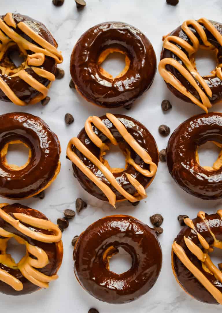 Baked Peanut Butter Donuts