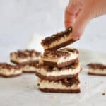 Nutella Swirl Cheesecake Bars