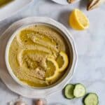 Eggplant Dip and Sourdough Crackers