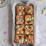 Brown Butter Blondies ready to be served