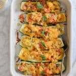 Quinoa Stuffed Zucchini