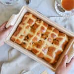 Cinnamon Hot Cross Buns are best served with tea or coffee