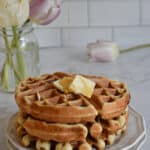 Quick Sourdough waffles