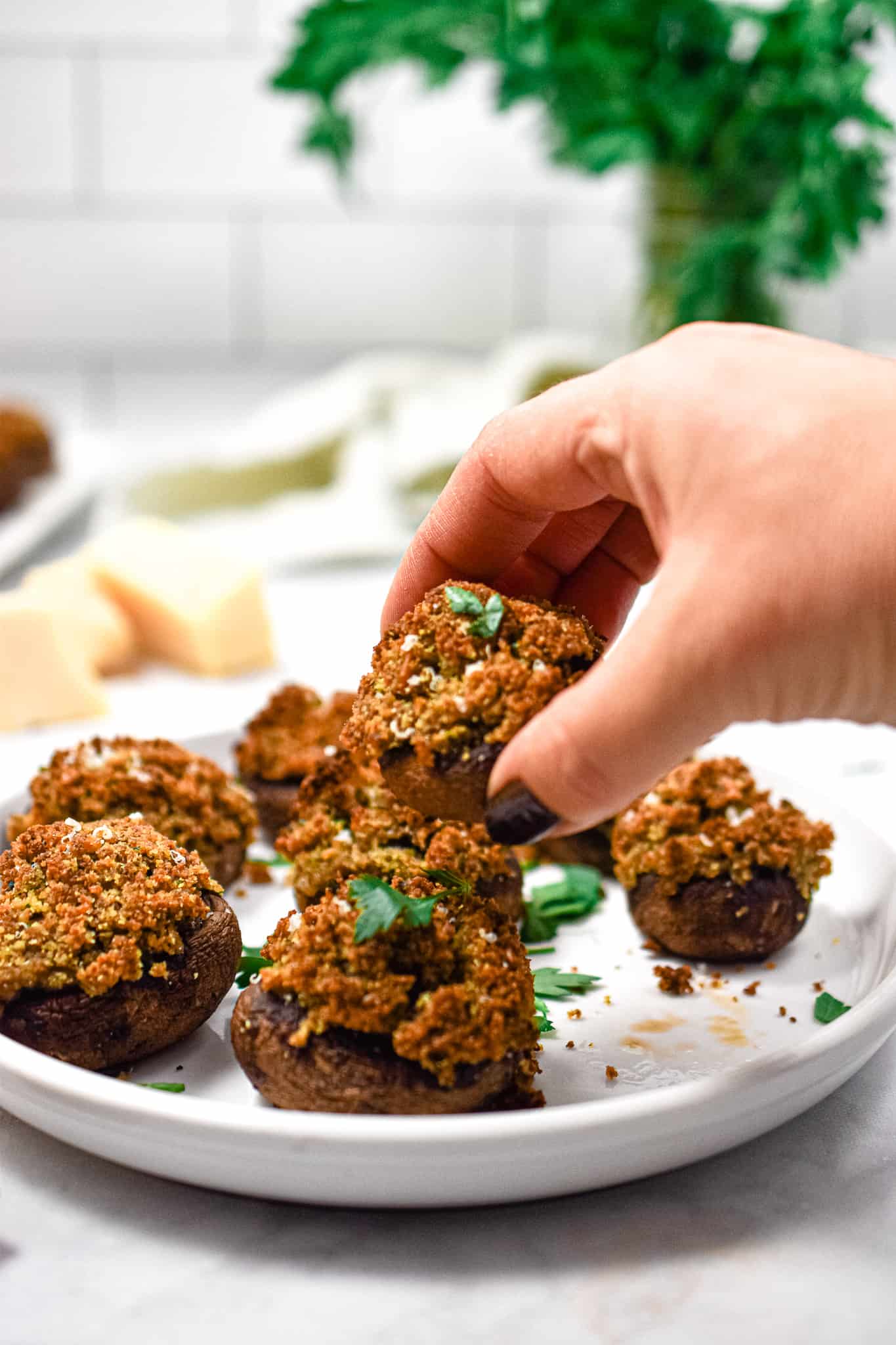 The Best Italian Stuffed Mushrooms - Lynn's Way of Life