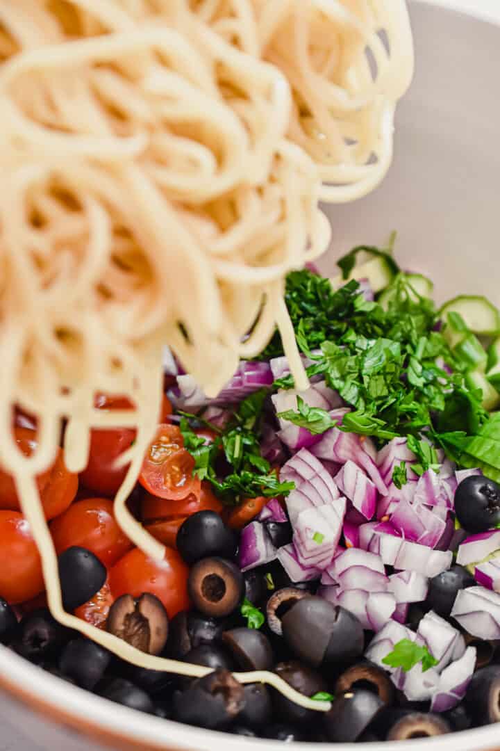 Cold Linguine Pasta Salad Lynn's Way of Life