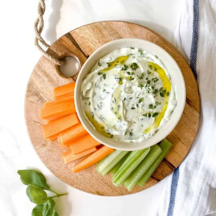 Image for Whipped ricotta dip with honey and herbs