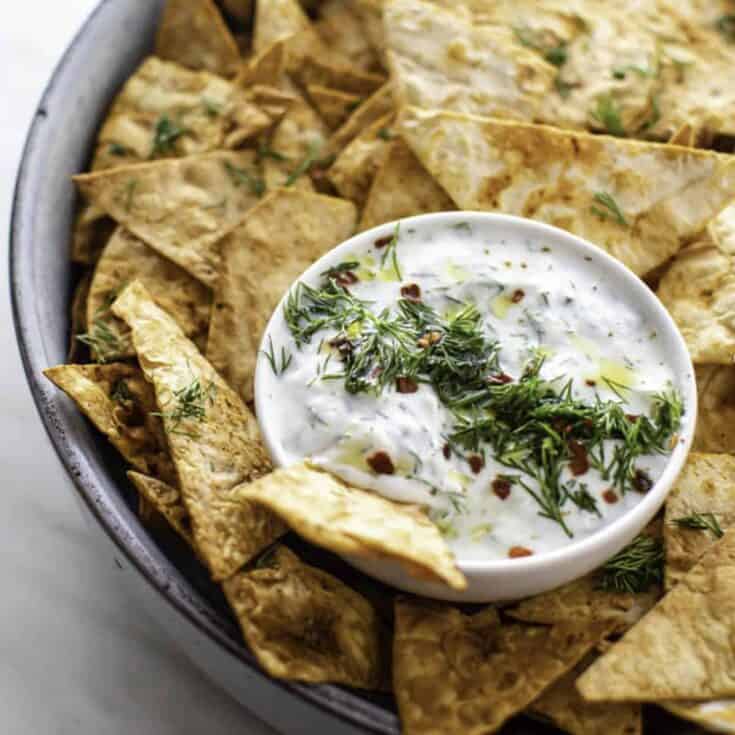 Image for Easy Air Fryer Pita Chips (3 ingredients!)