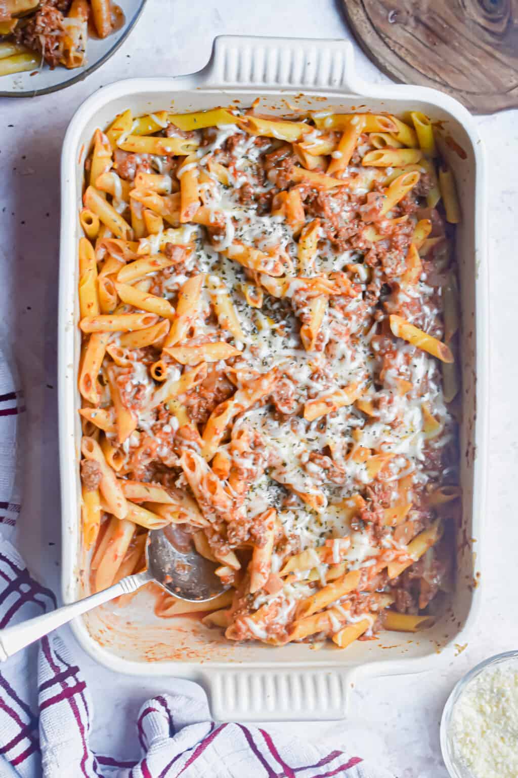 Meaty Marinara Baked Pasta (Easy Weeknight Dinner!) Lynn's Way of Life