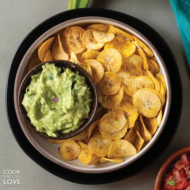 Image for Air Fryer Plantain Chips (Sweet and Savory)