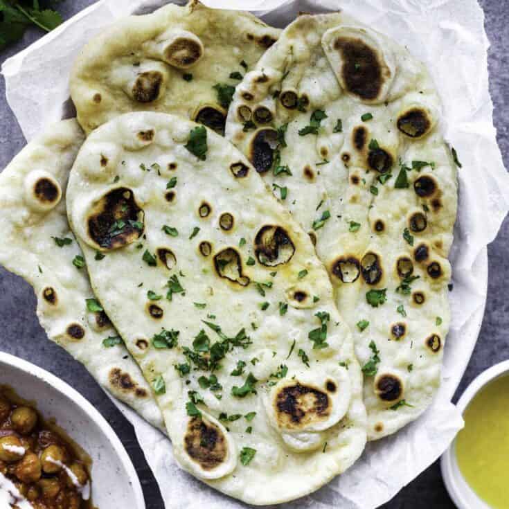 Image for Naan Recipe without Yogurt (Vegan)