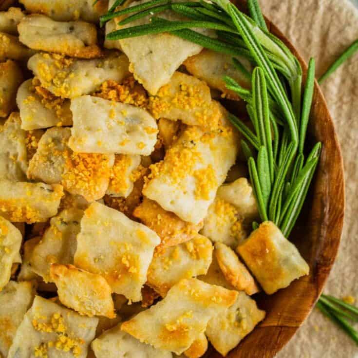 Image for Homemade Parmesan Rosemary Crackers