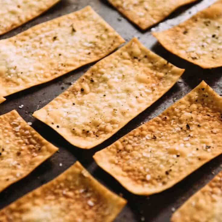 Image for 10 Minute Salted Wonton Crackers