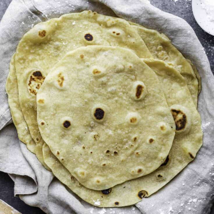 Image for Homemade Vegan Flour Tortilla Recipe