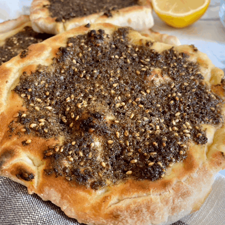 Image for Za'atar Bread- Mediterranean Flat Bread (Manakish)