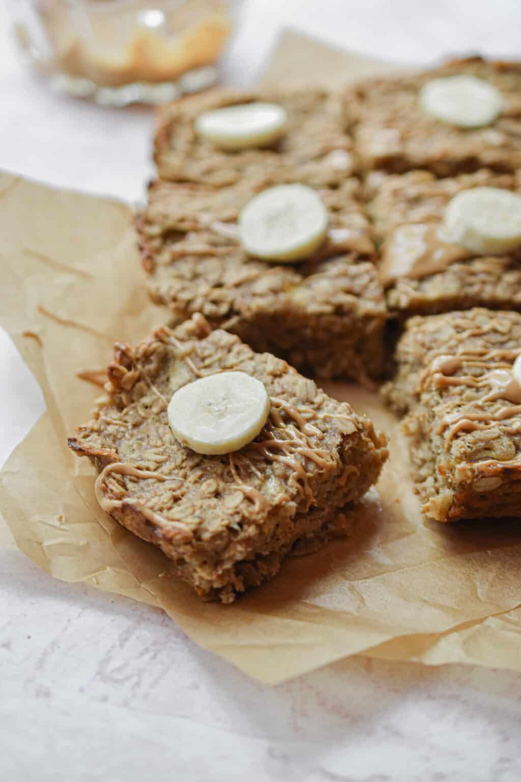 3-Ingredient Peanut Butter Banana Oatmeal Bars - Lynn's Way of Life