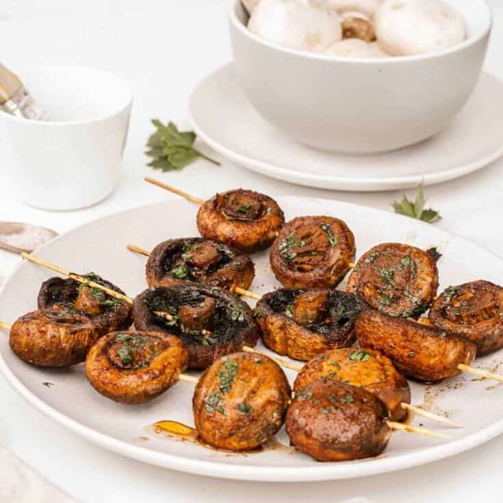 Image for Easy Grilled Mushroom Skewers
