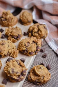 3 Ingredient Chocolate Chip Pumpkin Cookies - Lynn's Way of Life