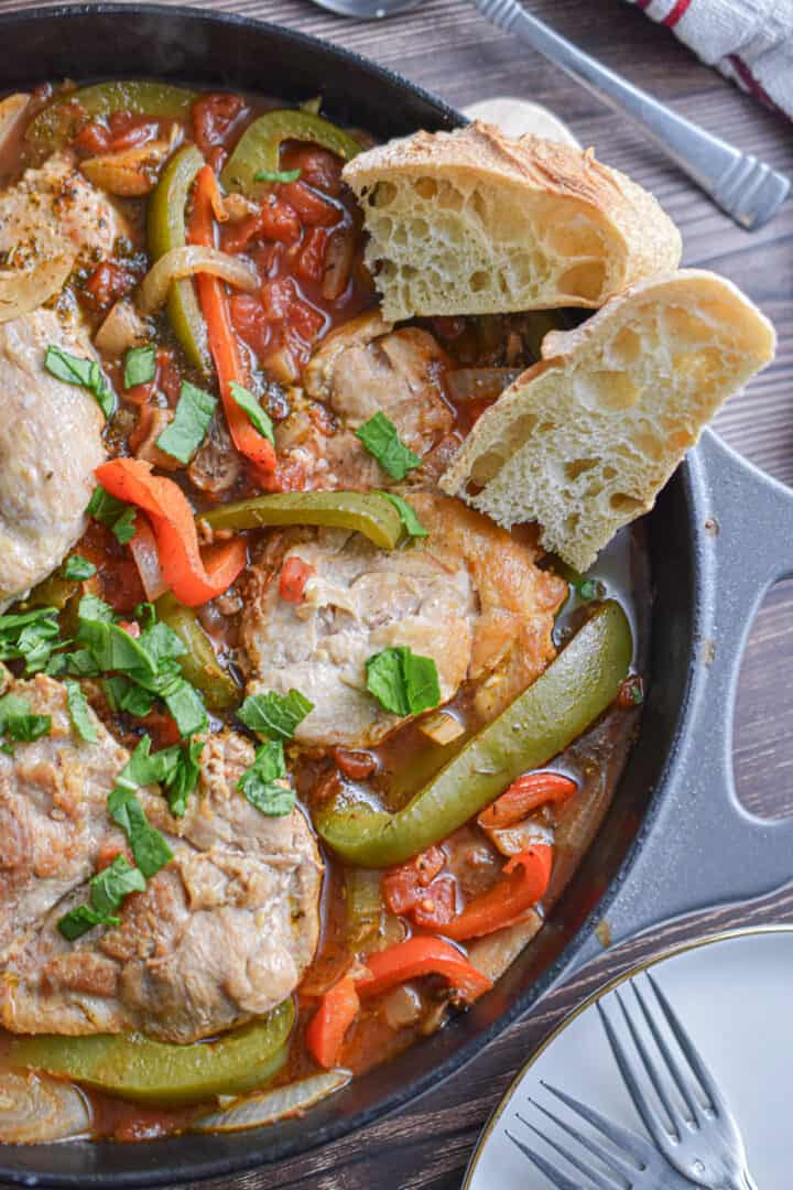 Easy Oven Baked Chicken Cacciatore Lynn's Way of Life