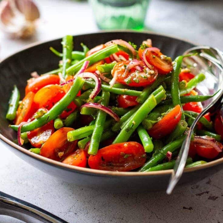 Image for Cold Italian Green Bean Salad (Quick & Easy Recipe)