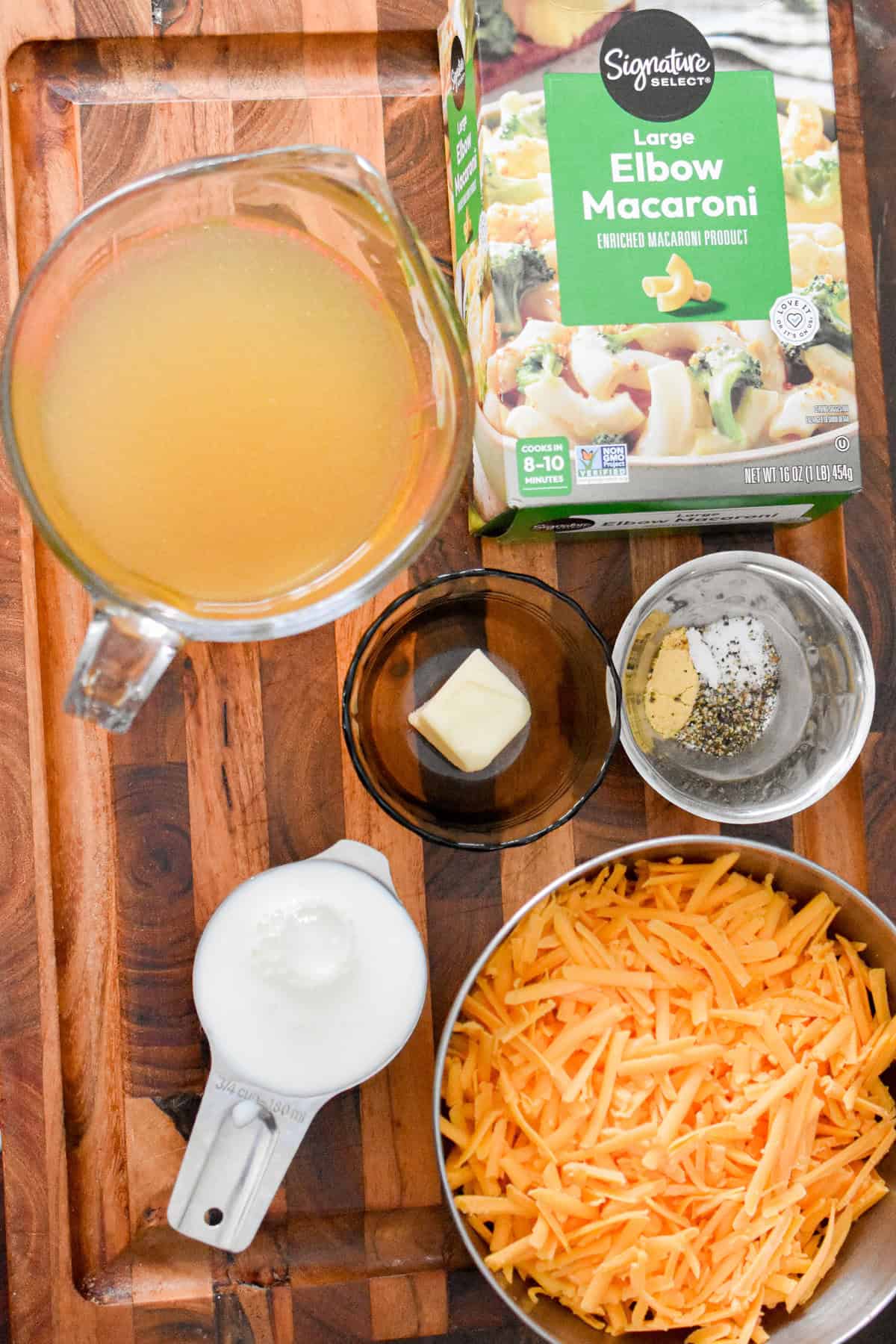 The ingredients are laid out.