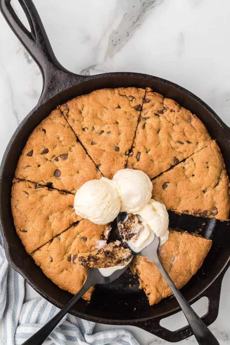 Image for Sourdough Chocolate Chip Skillet Cookie Recipe